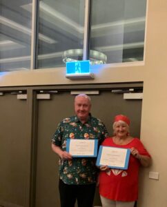 Rotary Woolloongabba dines with Santa and awarded two Honourary Memberships